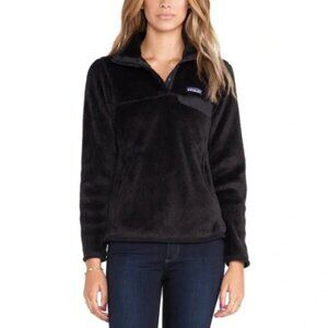 Patagonia Re-Tool Snap-T Fleece Pullover Black Size Medium